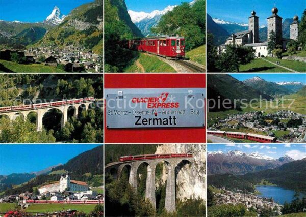 Eisenbahn Glacieir-Express Zermatt Klopfenstein A