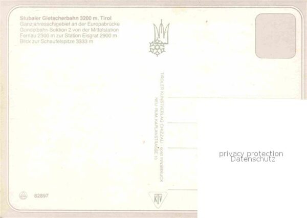 Seilbahn Stubaier Gletscherbahn Schaufelspitze – Bild 2