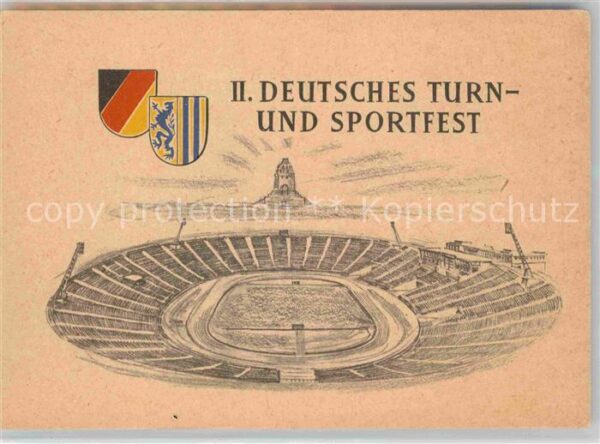 Turnfest II. Deutsches Turn- und Sportfest Leipz