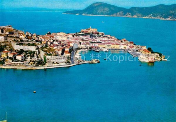 Isola d Elba Fliegeraufnahme Portoferraio
