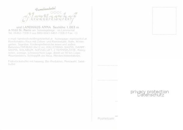 St Martin Tennengebirge Hotel Martinerhof Landhaus Anna – Bild 2