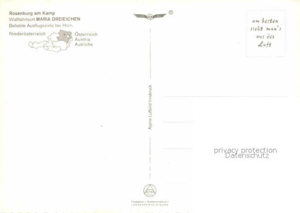 Rosenburg-Kamp Fliegeraufnahme Maria Dreieichen – Bild 2