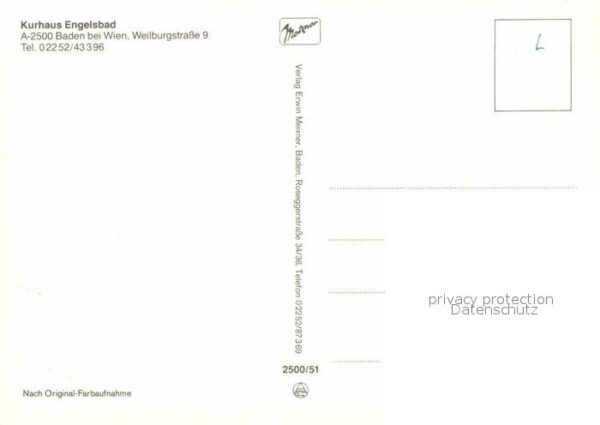 Baden Wien Kurhaus Engelsbad – Bild 2