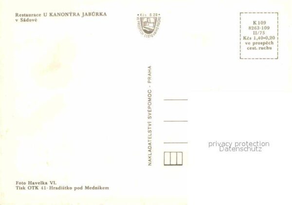 Sadova Restaurace U Kanonyra Jaburka – Bild 2
