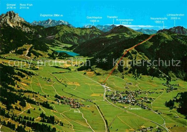 Tannheim Tirol Rote Flüh Gimpel Gaichtspitze