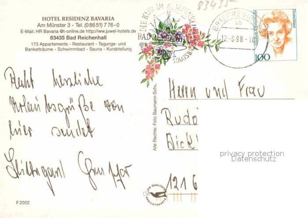 Bad Reichenhall Hotel Residenz Bavaria – Bild 2