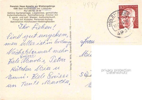 Bad Holzhausen Luebbecke Pension Haus Annelie Limberg – Bild 2