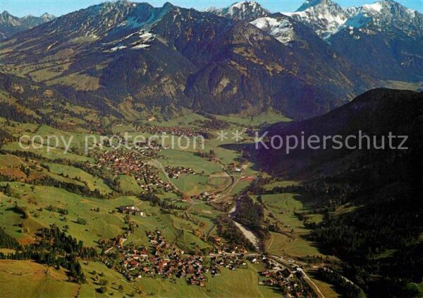 Hindelang Bad Oberdorf Hinterstein Fliegeraufnahm