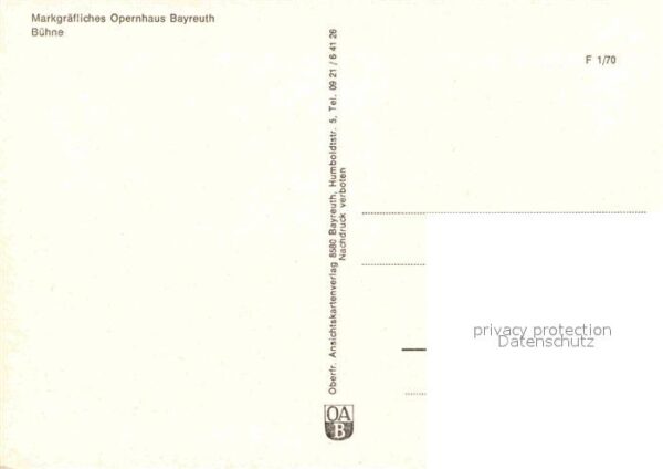 Bayreuth Markgräfliches Opernhaus Bühne – Bild 2