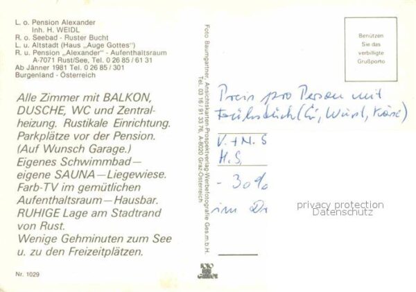 Rust Burgenland Pension Alexander – Bild 2