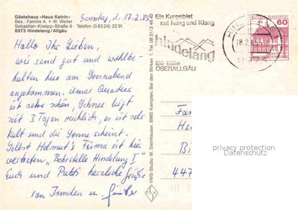Hindelang Gästehaus Haus Katrin – Bild 2