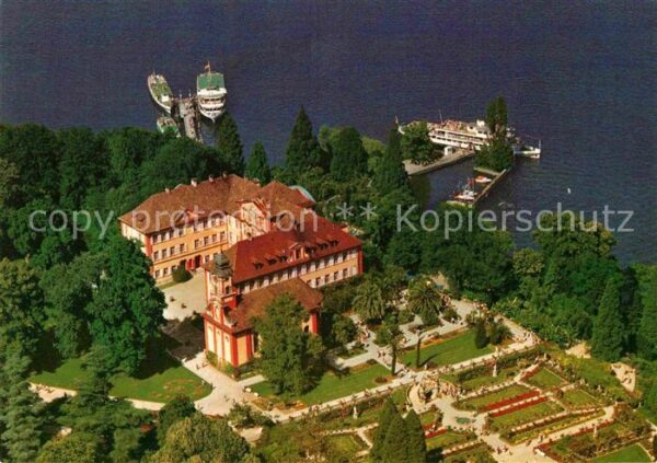 Mainau Schloss Kirche Schlossterrasse Rosengar