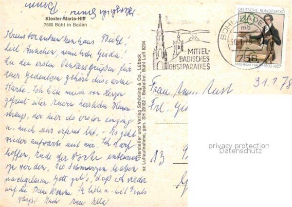 Buehl Baden Fliegeraufnahme Kloster Maria-Hilf – Bild 2