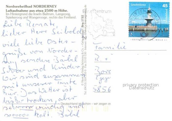 Norderney Nordseebad Fliegeraufnahme Insel Baltrum Langeoog – Bild 2