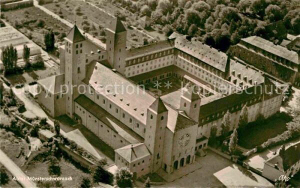 Muensterschwarzach Fliegeraufnahme Abtei