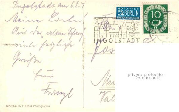 Ingolstadt Donau Kreuztor mit Dom – Bild 2