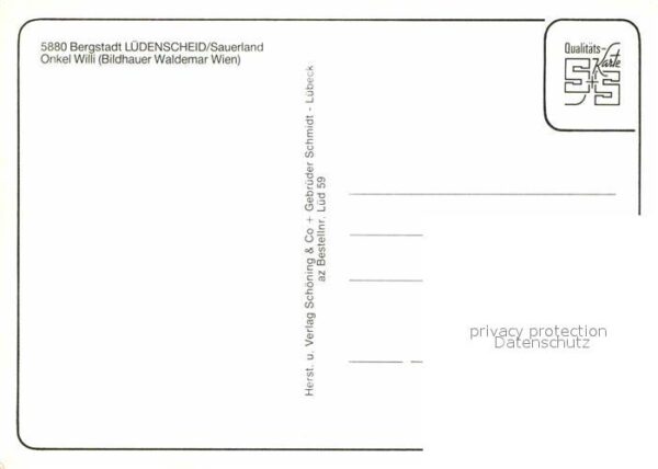 Luedenscheid Onkel Willi Bildhauer Waldemar Wien – Bild 2