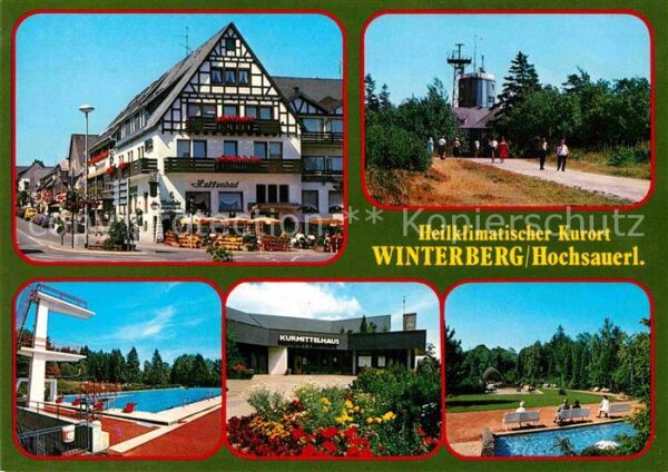 Winterberg Hochsauerland Freibad Ortspartie Kurmittelhaus