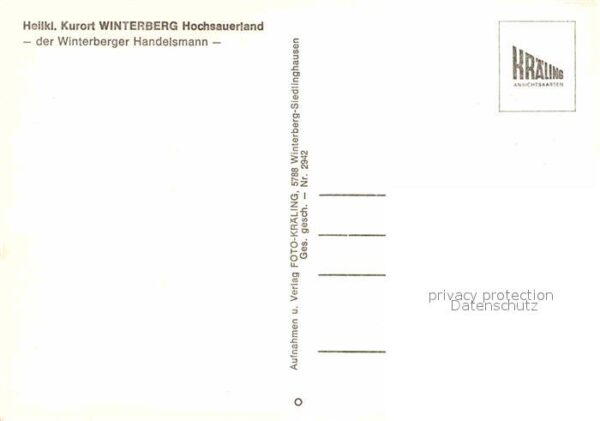 Winterberg Hochsauerland Handelsmann Denkmal – Bild 2