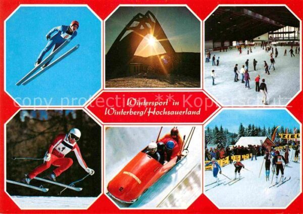 Winterberg Hochsauerland Rodelbahn Skispringen Eisbahn Langlauf