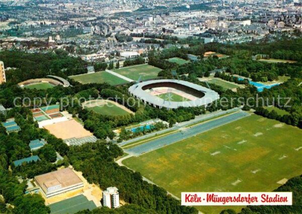 Koeln Rhein Fliegeraufnahme Wüngersdorfer Stadion