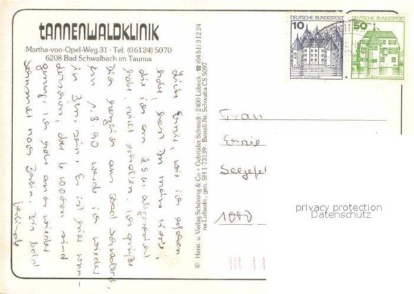Bad Schwalbach Fliegeraufnahme Tannenwaldklinik – Bild 2