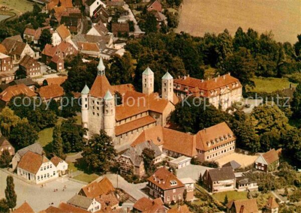 Freckenhorst Fliegeraufnahme Stiftskirche mit Kreuzg