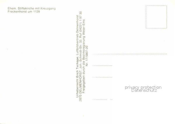 Freckenhorst Fliegeraufnahme Stiftskirche mit Kreuzg – Bild 2