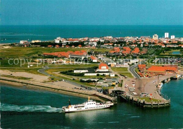 Norderney Nordseebad Fliegeraufnahme Anlegebrücke Fähre