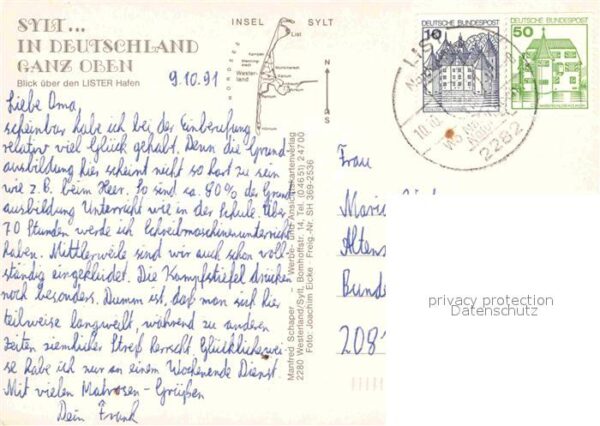 Sylt Fliegeraufnahme Lister Hafen – Bild 2