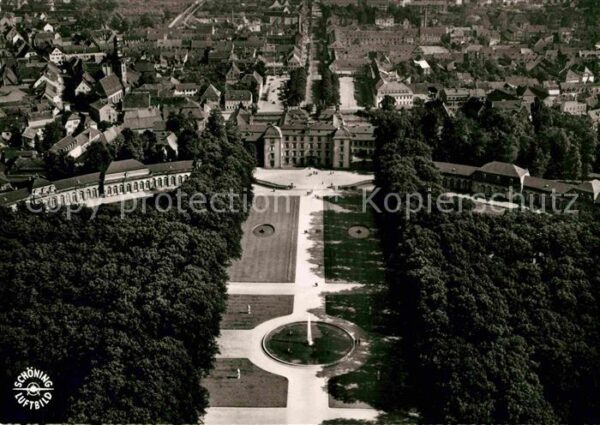 Schwetzingen Fliegeraufnahme Schloß