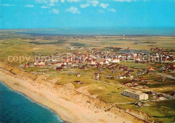 Wenningstedt Sylt Fliegeraufnahme mit Strand