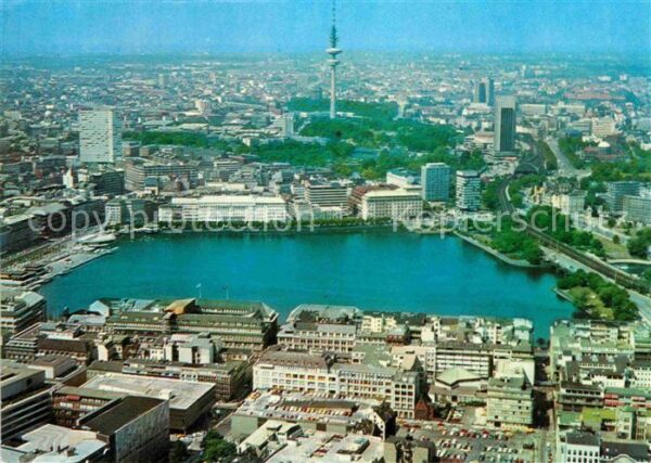 Hamburg Fliegeraufnahme Binnenalster