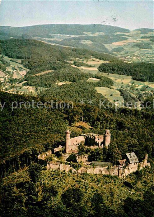 Auerbach Bergstrasse Fliegeraufnahme Burgrestaurant Schloß