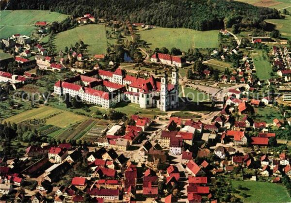 Ottobeuren Fliegeraufnahme Basilika und Benediktin