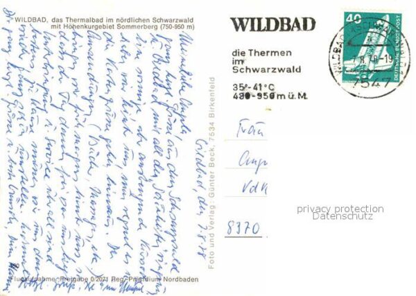 Wildbad Schwarzwald Fliegeraufnahme – Bild 2