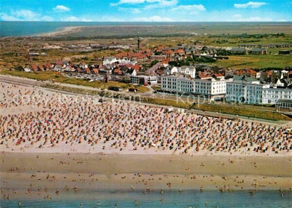 Borkum Fliegeraufnahme mit Strand