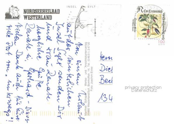 Westerland Sylt Fliegeraufnahme mit Strand – Bild 2