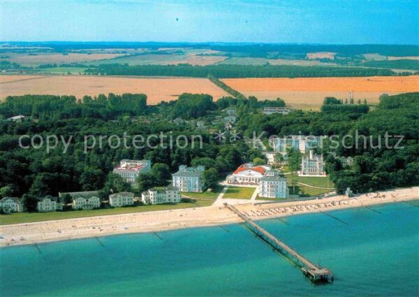 Heiligendamm Ostseebad Fliegeraufnahme mit Strand und Seebrück