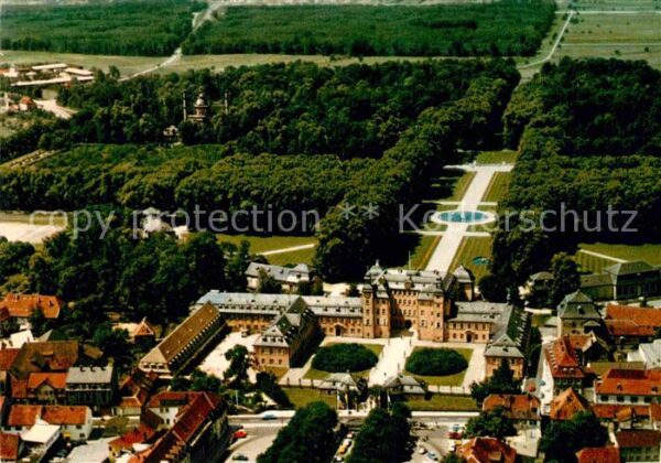 Schwetzingen Fliegeraufnahme bei Heidelberg Schloßga