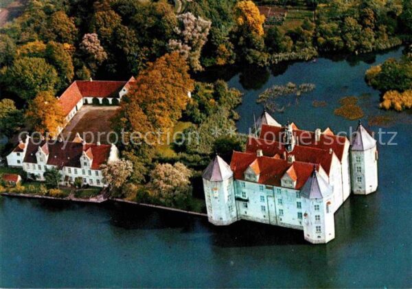 Gluecksburg Ostseebad Fliegeraufnahme Wasserschloß