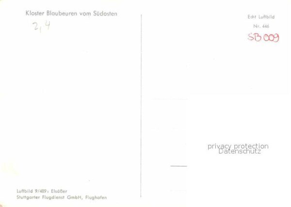 Blaubeuren Fliegeraufnahme Kloster – Bild 2