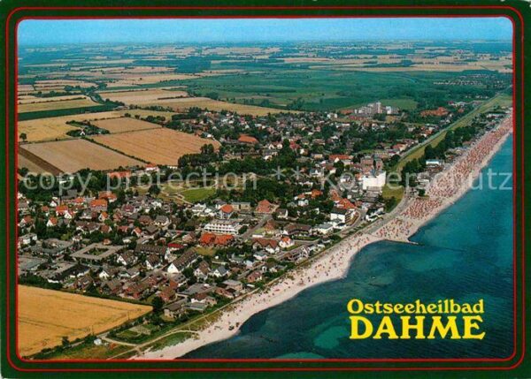 Dahme Ostseebad Fliegeraufnahme mit Strand