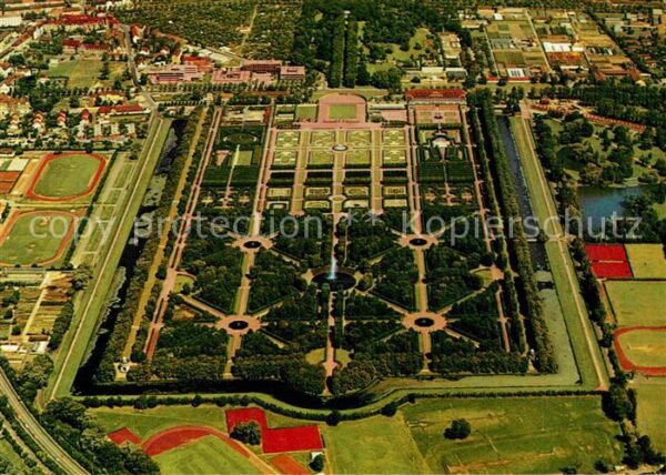 Herrenhausen Hannover Fliegeraufnahme Schlossgarten
