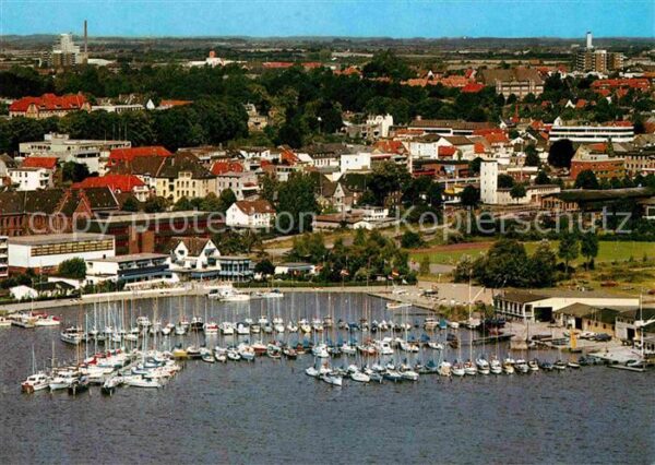 Schleswig Schlei Fliegeraufnahme Yacht- und Seglerhafen