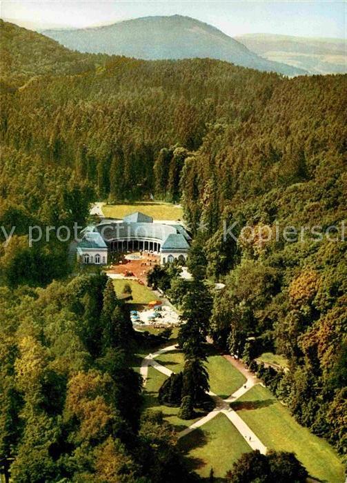Bad Wildungen Fliegeraufnahme Kurpark mit Wandelhalle