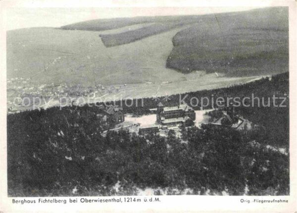 Fichtelberg Oberwiesenthal Fliegeraufnahme Berghaus