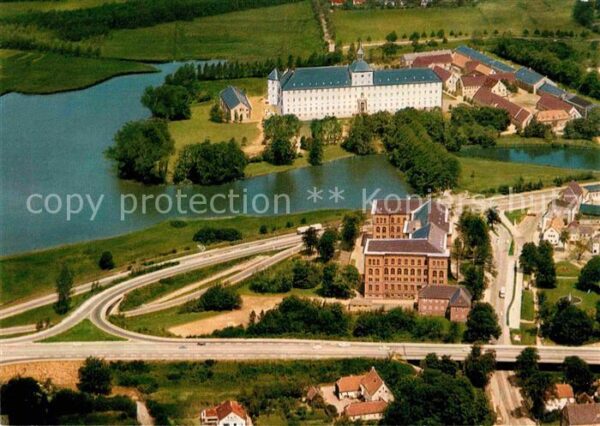 Schleswig Schlei Fliegeraufnahme mit Schloß