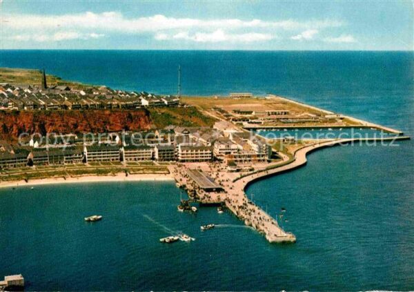 Helgoland Fliegeraufnahme Hafen