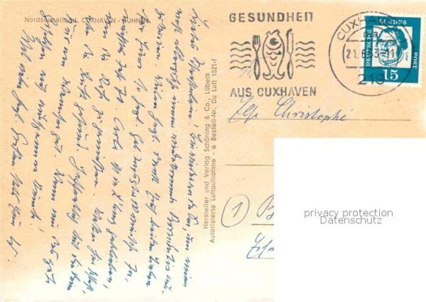 Cuxhaven Duhnen Nordseebad Fliegeraufnahme mit Strand – Bild 2